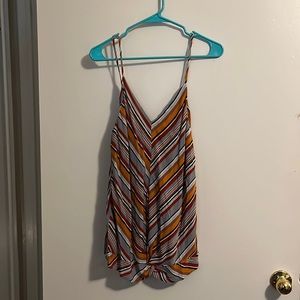 Multi color dressy tank, new with tags